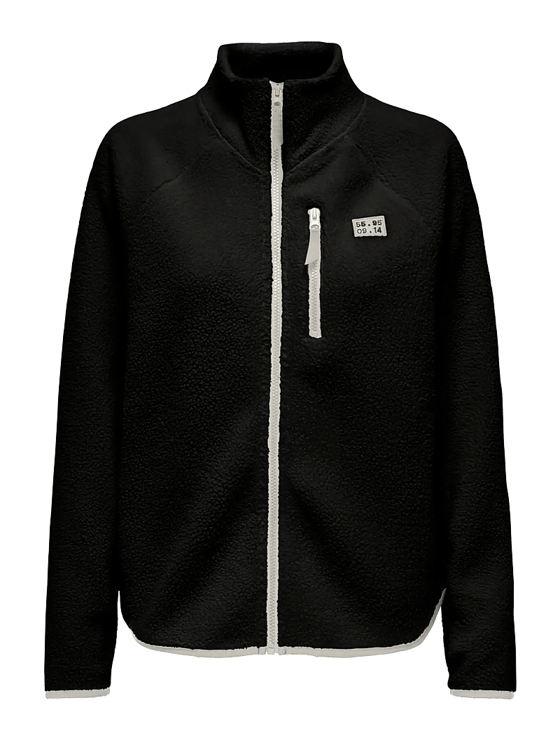 Only Play - ONPMON HN FZIP TEDDY JCK - fleece og mellemlag - black - 0