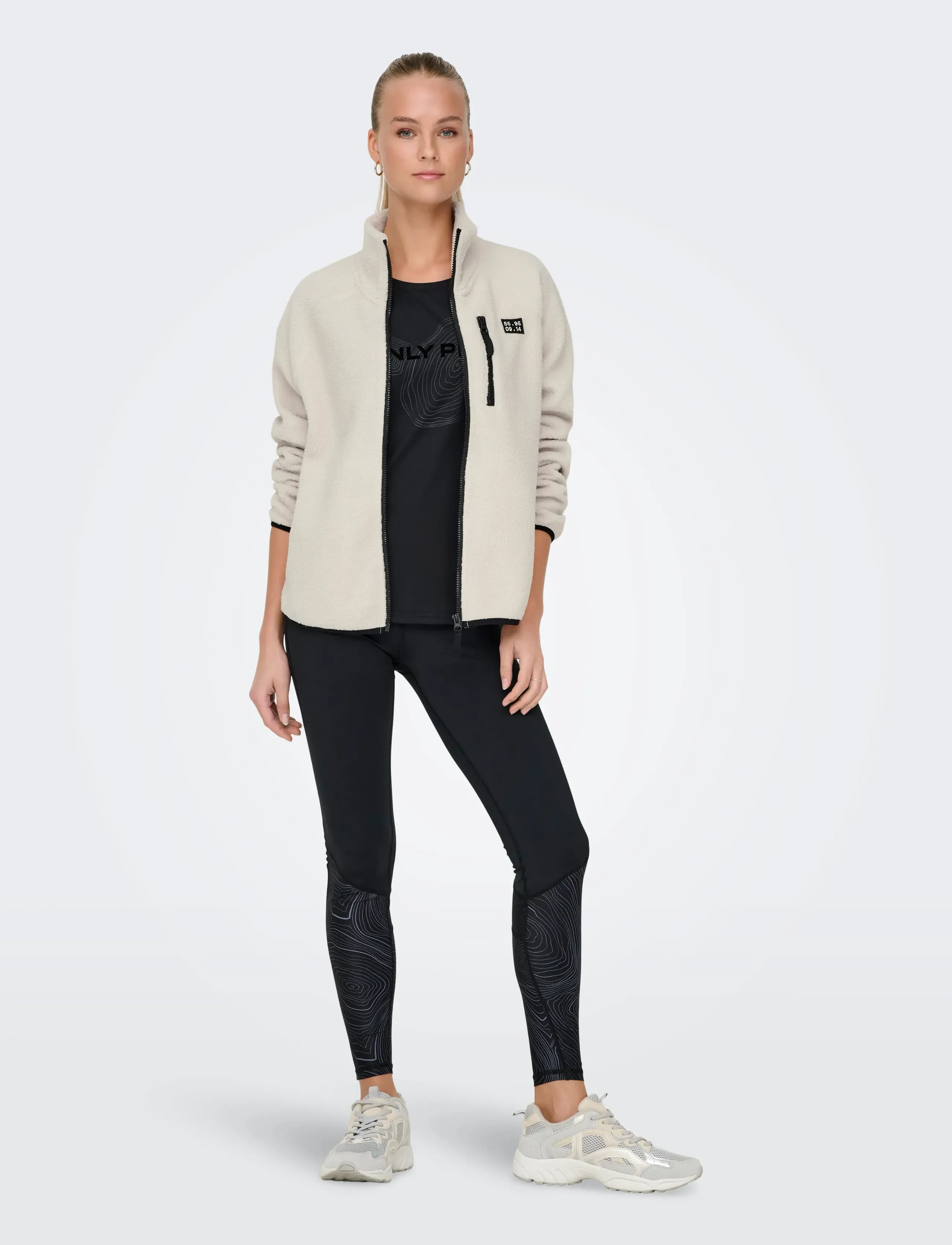 Only Play - ONPMON HN FZIP TEDDY JCK - Överdelar - pumice stone - 4