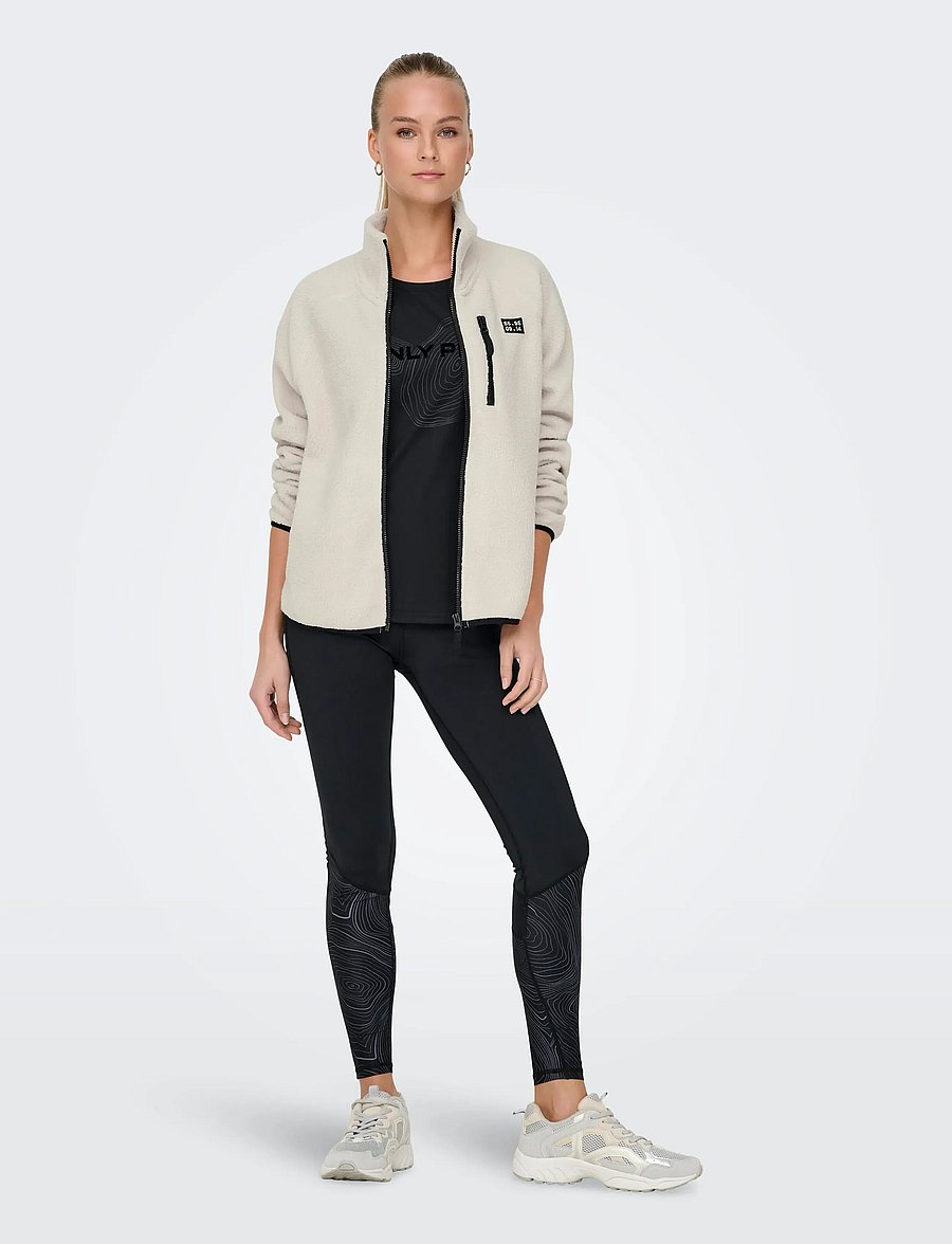 Only Play - ONPMON HN FZIP TEDDY JCK - Överdelar - pumice stone - 4