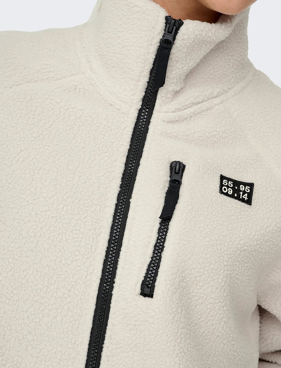 Only Play - ONPMON HN FZIP TEDDY JCK - Överdelar - pumice stone - 5