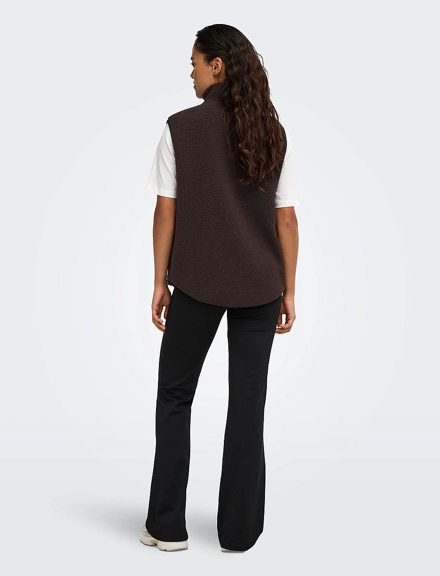 Only Play - ONPMON HN FZIP TEDDY WAISTCOAT - ytterkläder - chocolate torte - 3