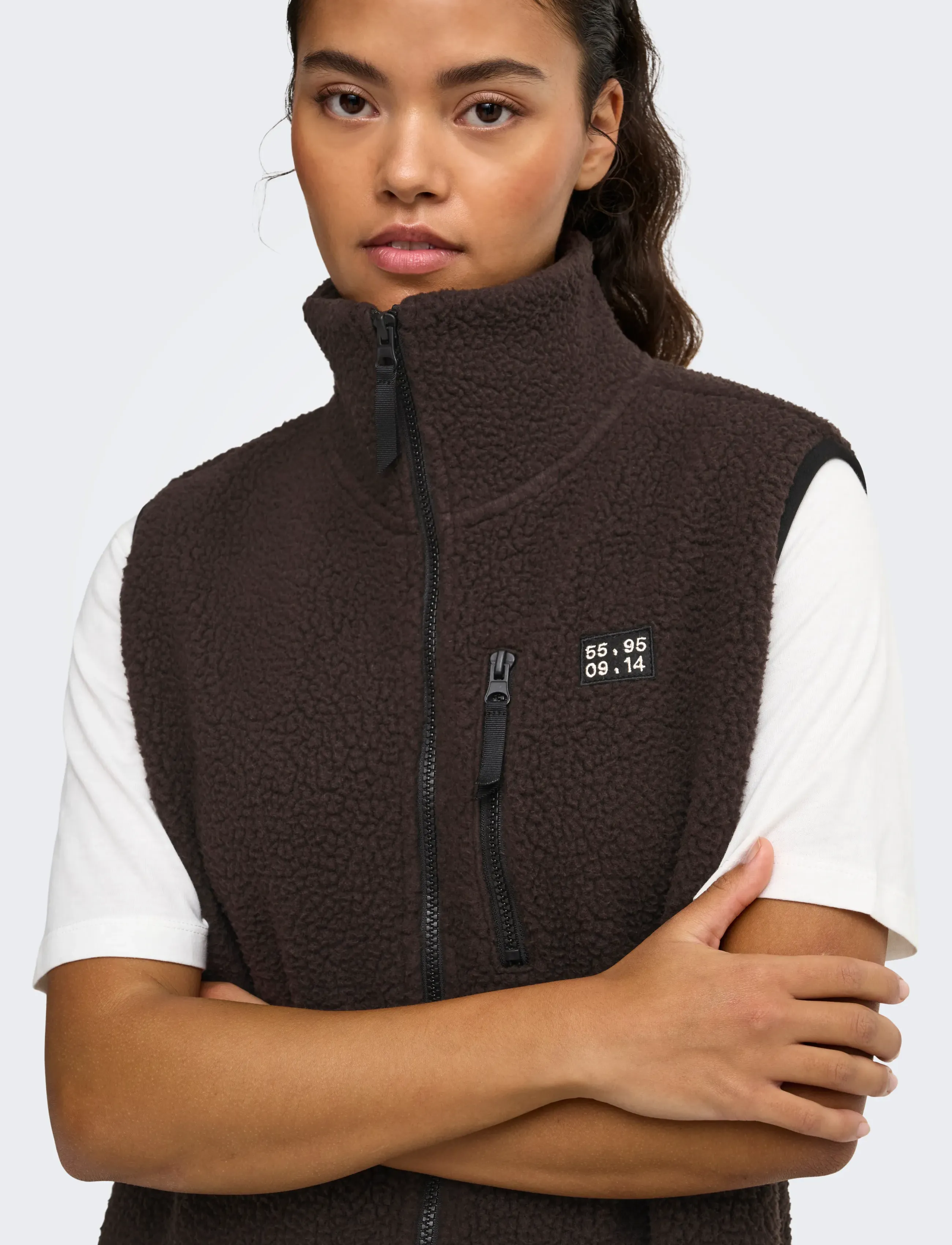 Only Play - ONPMON HN FZIP TEDDY WAISTCOAT - lowest prices - chocolate torte - 5