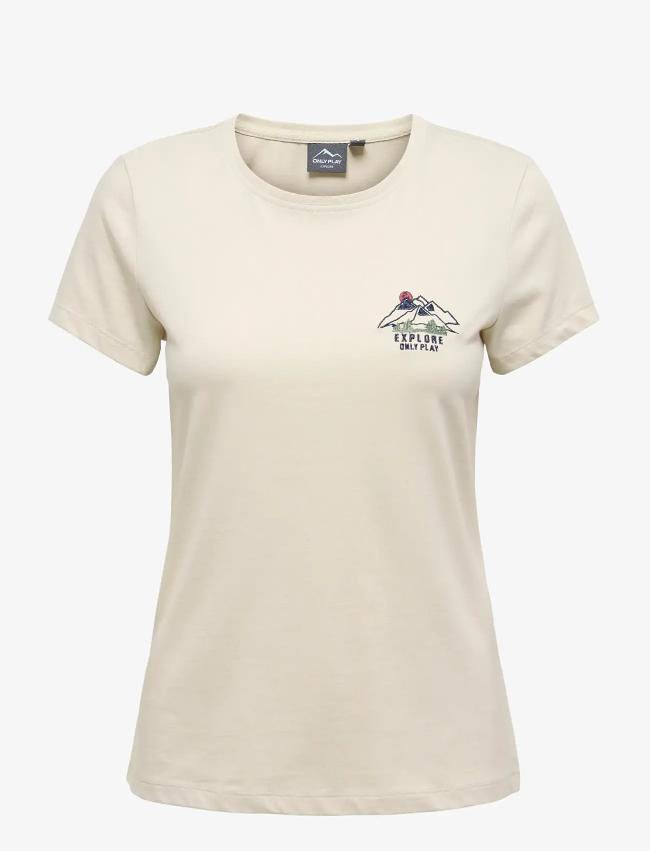 Only Play - ONPSUNNY LIFE ON SS REG JRS TEE - t-särgid - pumice stone - 0