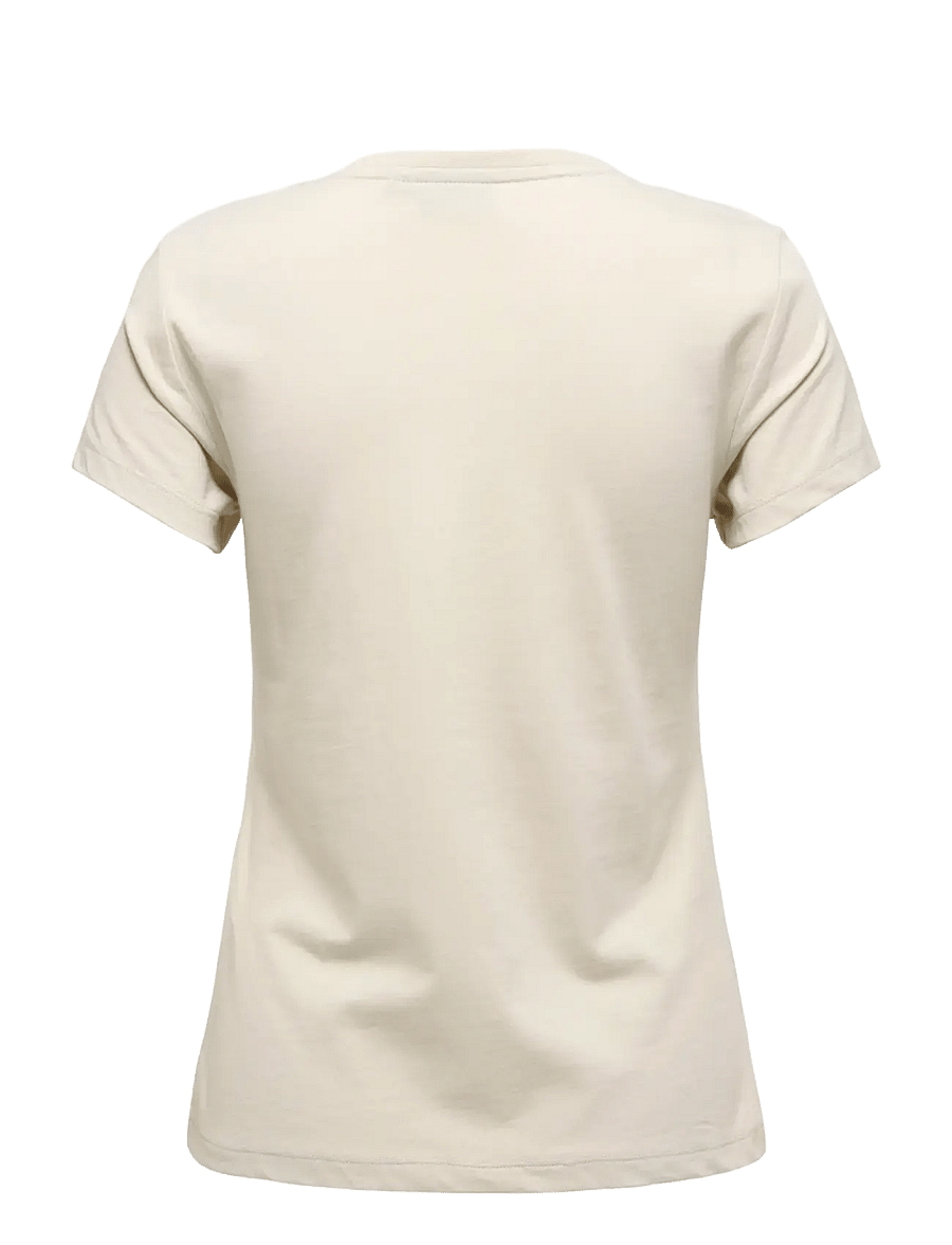 Only Play - ONPSUNNY LIFE ON SS REG JRS TEE - t-shirts - pumice stone - 1