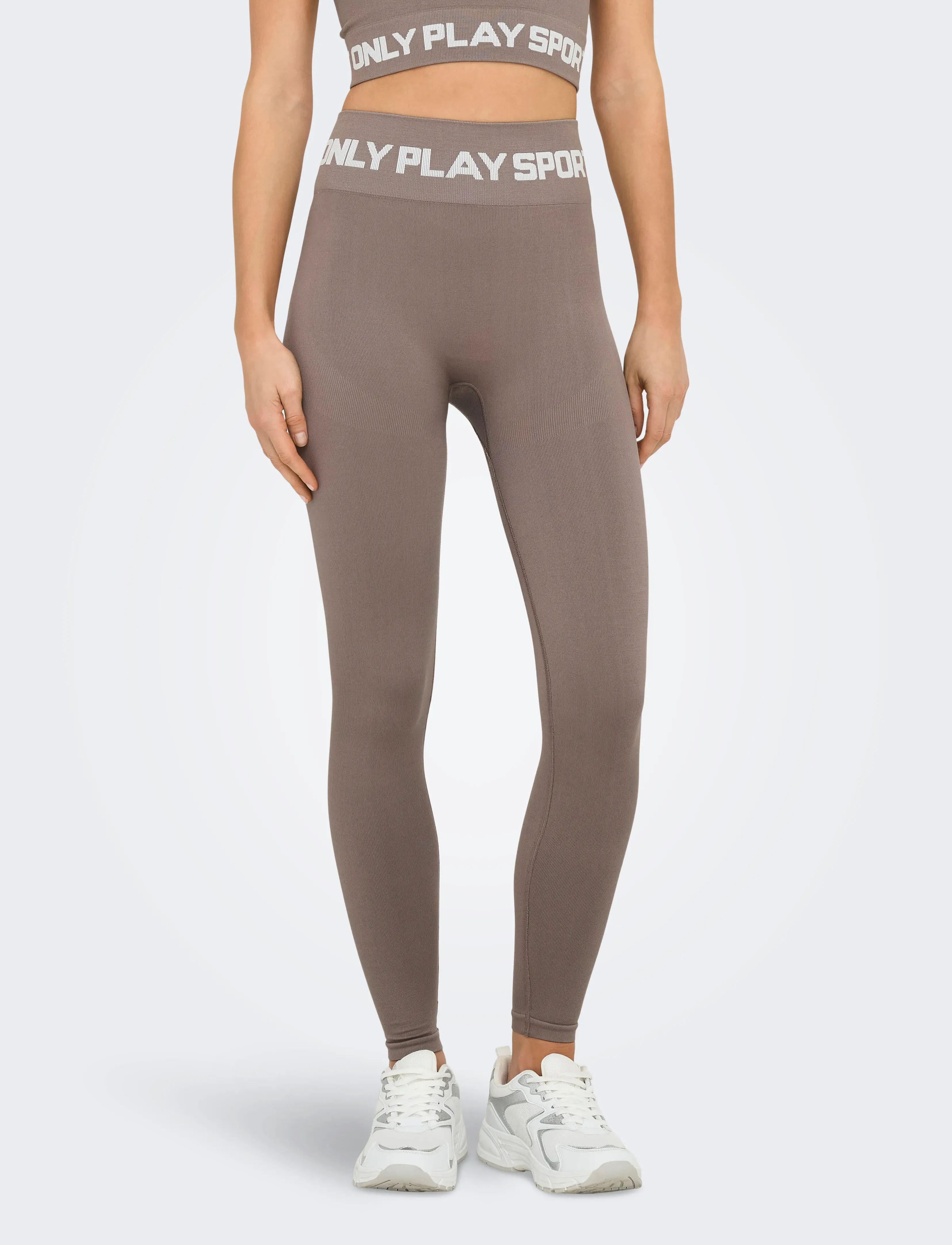 Only Play Onpnanna Hw Seam Tights, M, Brown, Sport Tights > Sport Seamless Tights, Dame