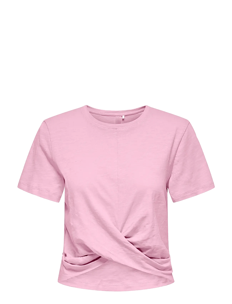 Only Play - ONPCUTE ON SS CROP KNOT JRS TOP - t-shirts - bonbon - 0