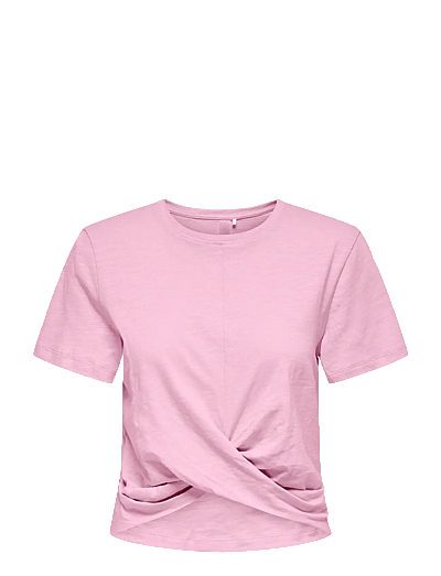 Only Play ONPCUTE ON SS CROP KNOT JRS TOP - T-särgid - BONBON / pink/rose
