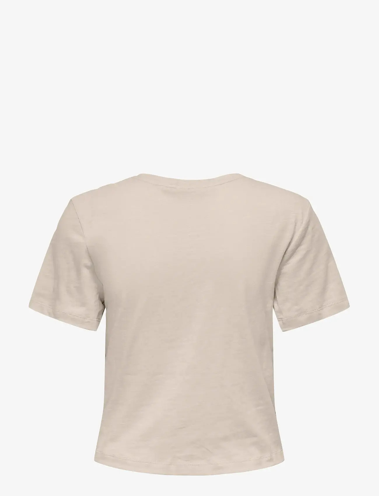 Only Play - ONPCUTE ON SS CROP KNOT JRS TOP - t-särgid - pumice stone - 2