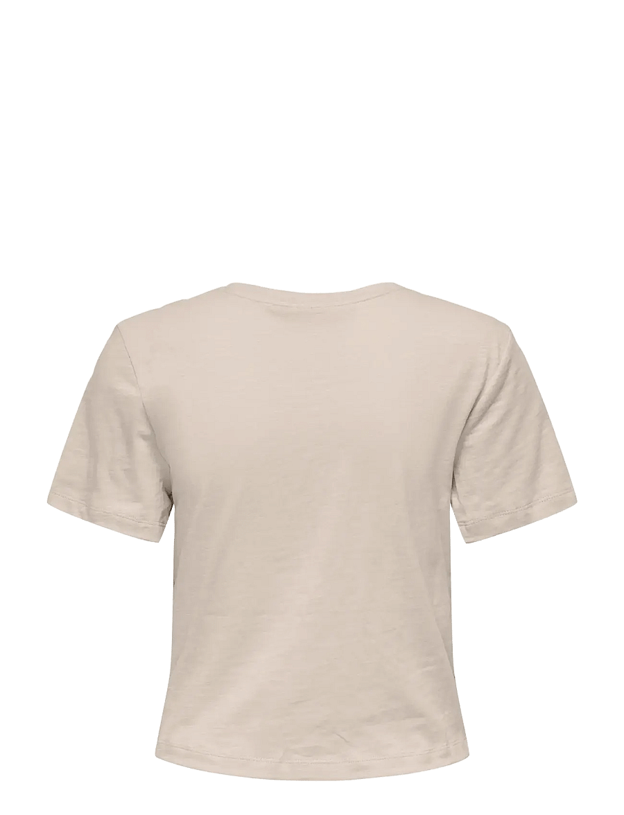 Only Play - ONPCUTE ON SS CROP KNOT JRS TOP - crop-tops - pumice stone - 2