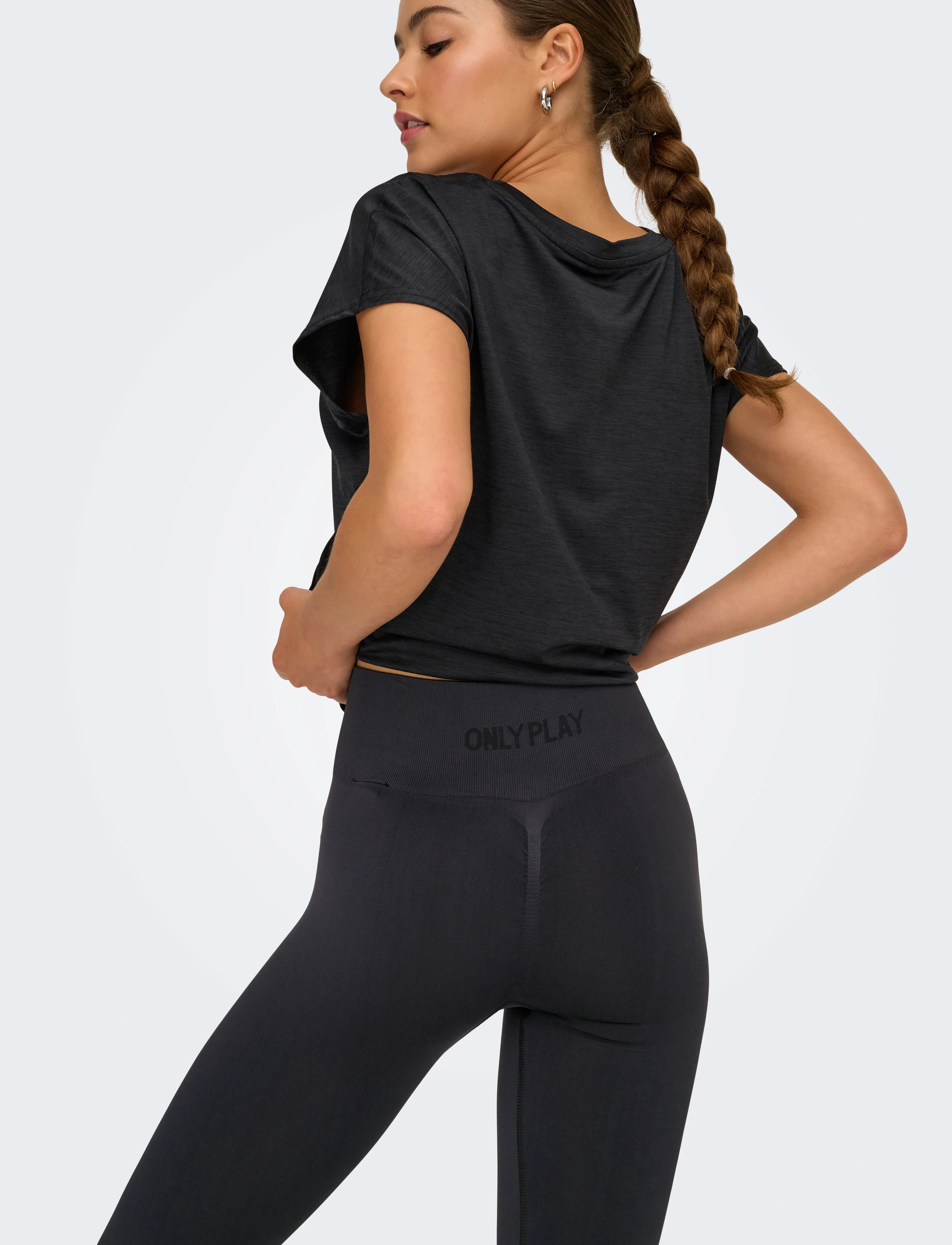 Only Play - ONPDEFY XHW SEAM SCRUNCH TIGHTS - fuld længde - black - 4