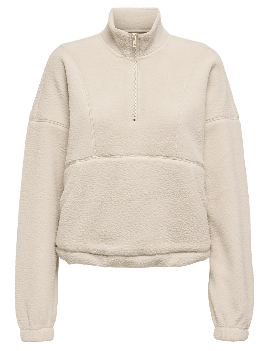 Only Play - ONPMON HN HZ PULLOVER TEDDY SWT - pumice stone - 1