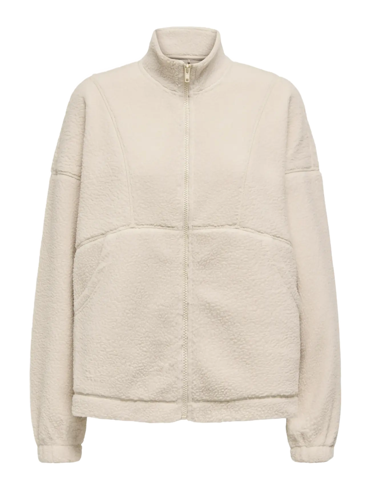 Only Play ONPMON HN FZ TEDDY SWT - Tøj - PUMICE STONE / cream