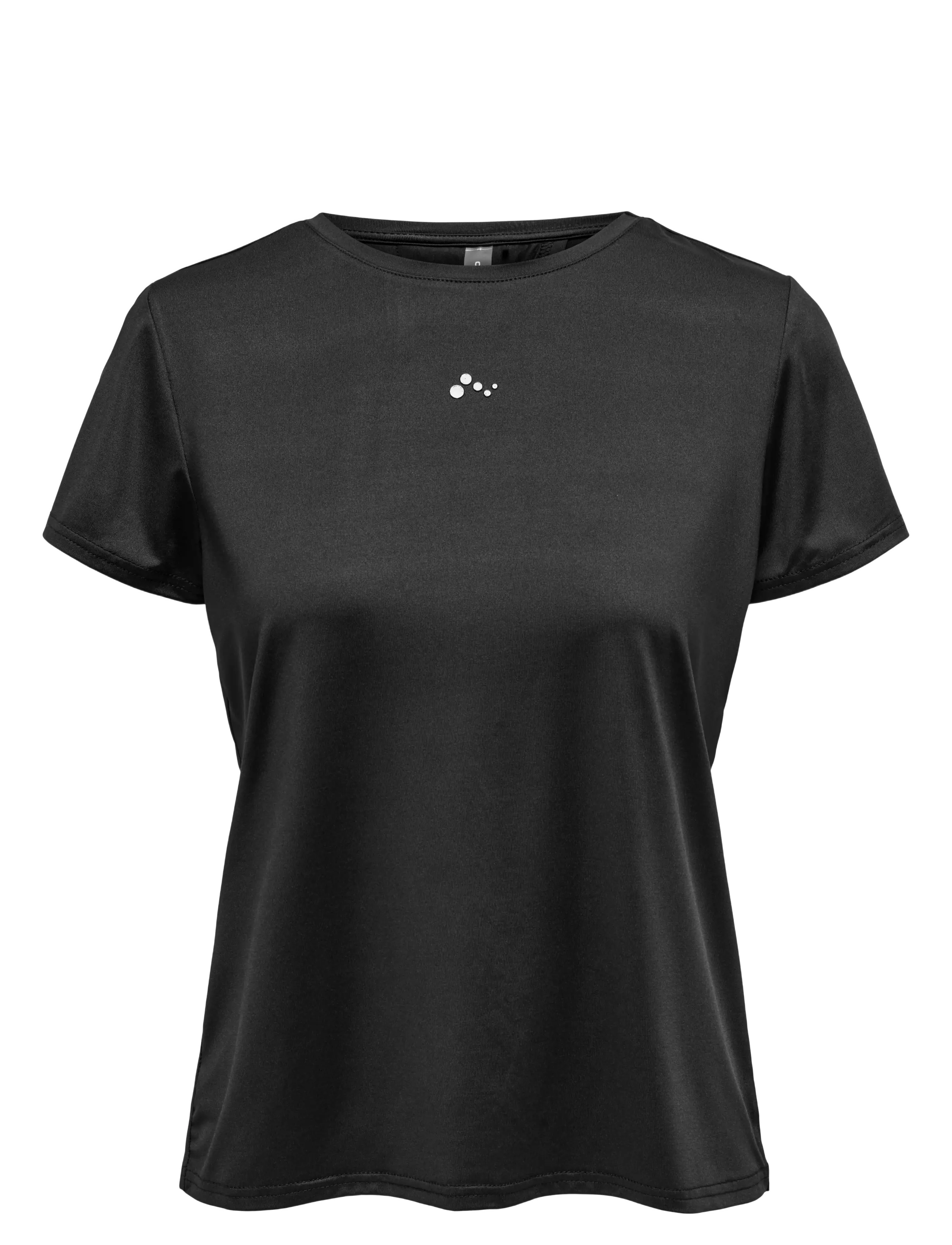 Only Play Onpbree On Ss Wrap Reg Tee, XS, Black, Sports Overdele & T-shirts > Sport T-shirts, Dame