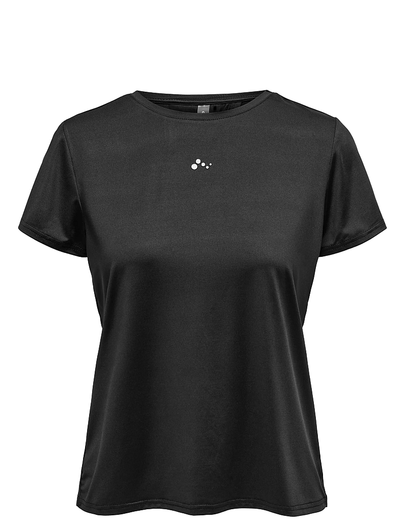 Only Play - ONPBREE ON SS WRAP REG TEE - t-shirts - black - 0