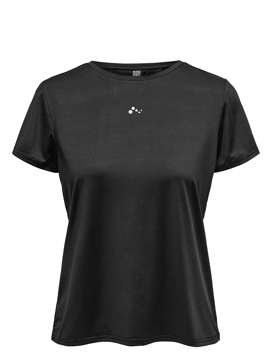 Only Play - ONPBREE ON SS WRAP REG TEE - alussärgid ja t-särgid - black - 0