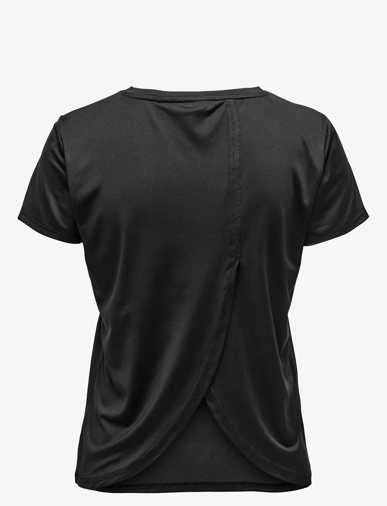 Only Play - ONPBREE ON SS WRAP REG TEE - t-shirts - black - 1
