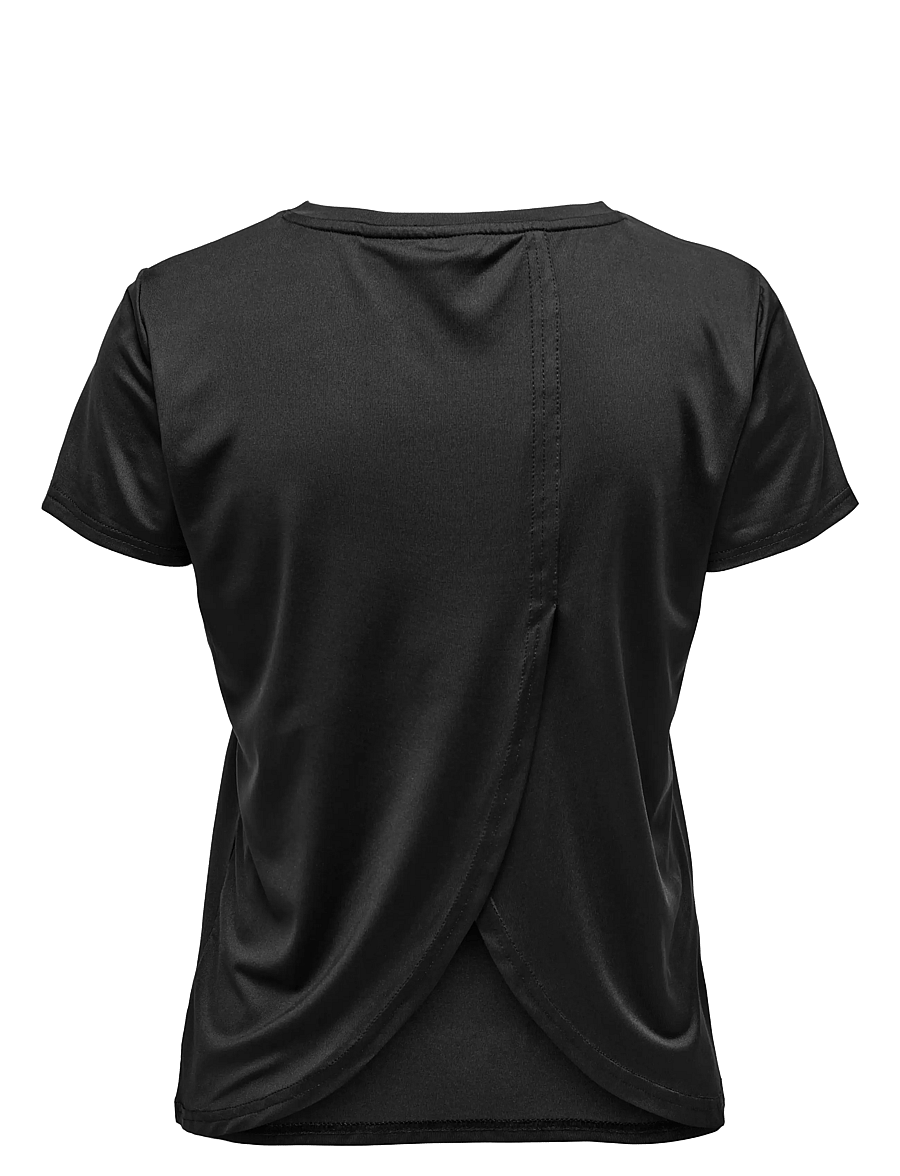 Only Play - ONPBREE ON SS WRAP REG TEE - alussärgid ja t-särgid - black - 1
