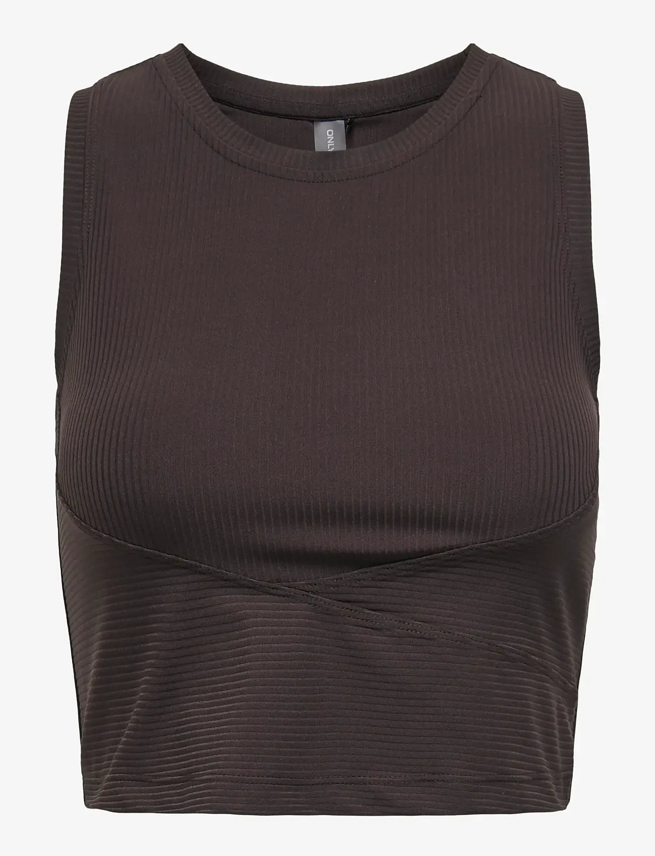 Only Play - ONPHOMIE SL CROP RIB TOP - tanktops - chocolate torte - 0