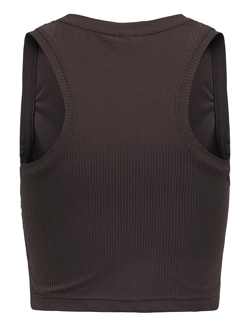 Only Play - ONPHOMIE SL CROP RIB TOP - tanktops - chocolate torte - 1