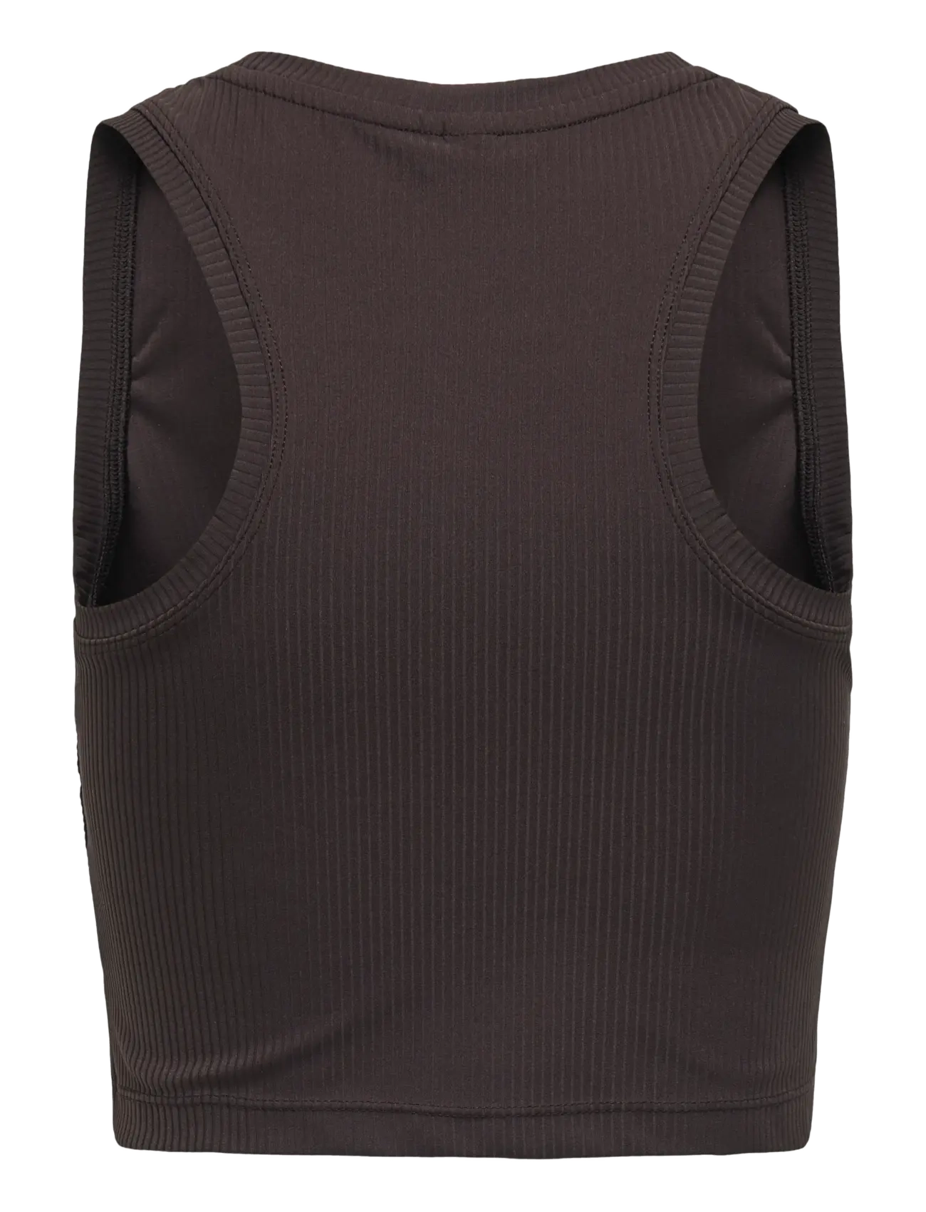 Only Play - ONPHOMIE SL CROP RIB TOP - chocolate torte - 1