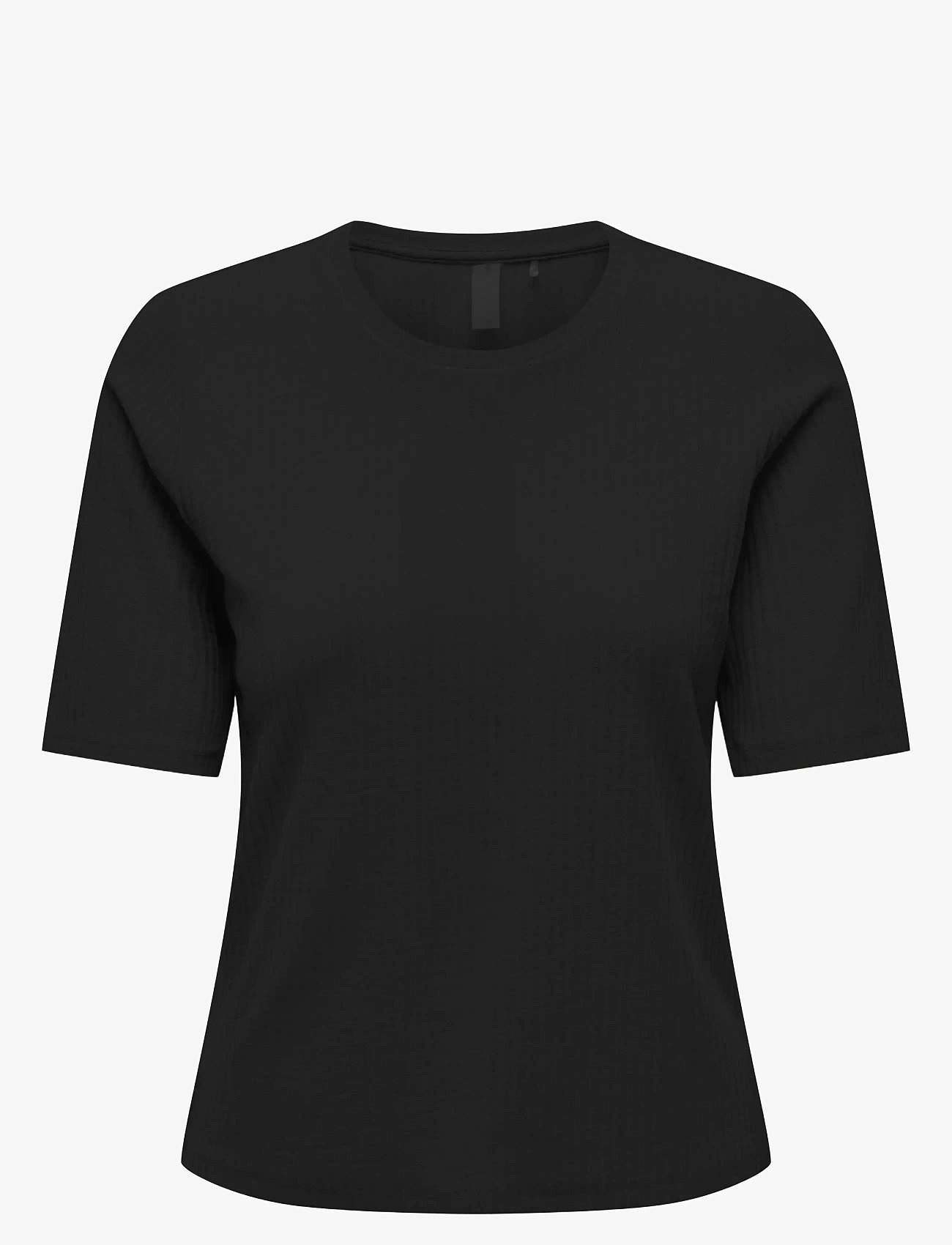 Only Play - ONPSEREN ON 2/4 REG RIB TEE NOOS - t-shirts - black - 1