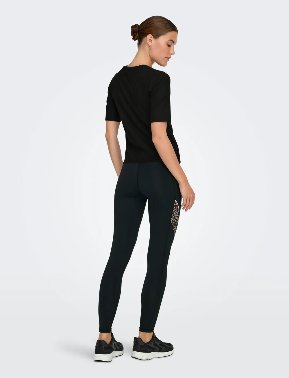Only Play - ONPSEREN ON 2/4 REG RIB TEE NOOS - t-shirty - black - 3