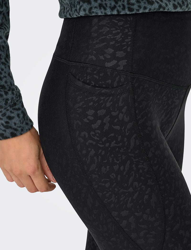 Only Play - ONPRYA-1-ALMA LIFE HW AOP PCK TIGHTS - tights - black - 5