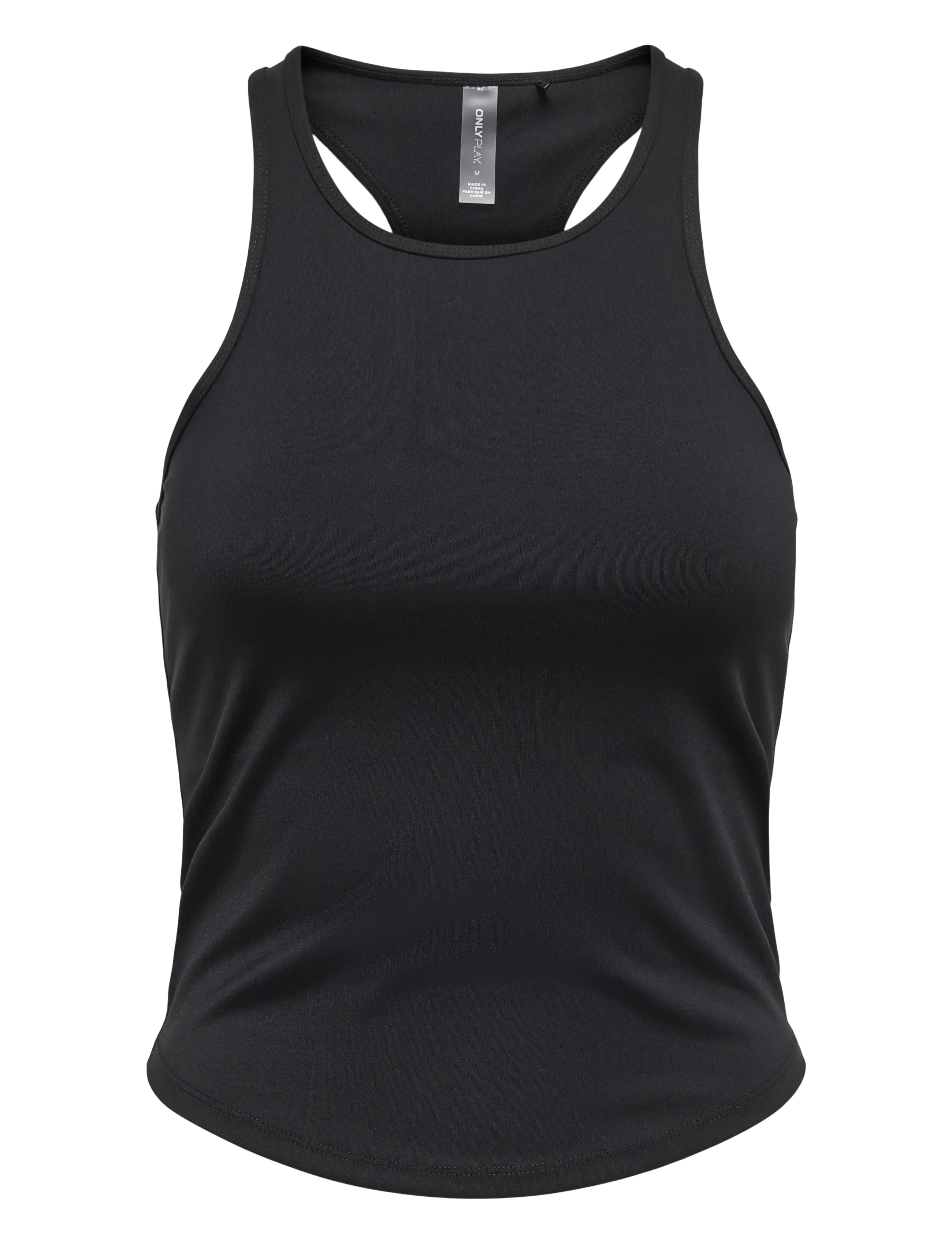 Only Play Onpsana Short Tanktop, Kvinder, Kort Racerback Tanktop, Sort, Str: L