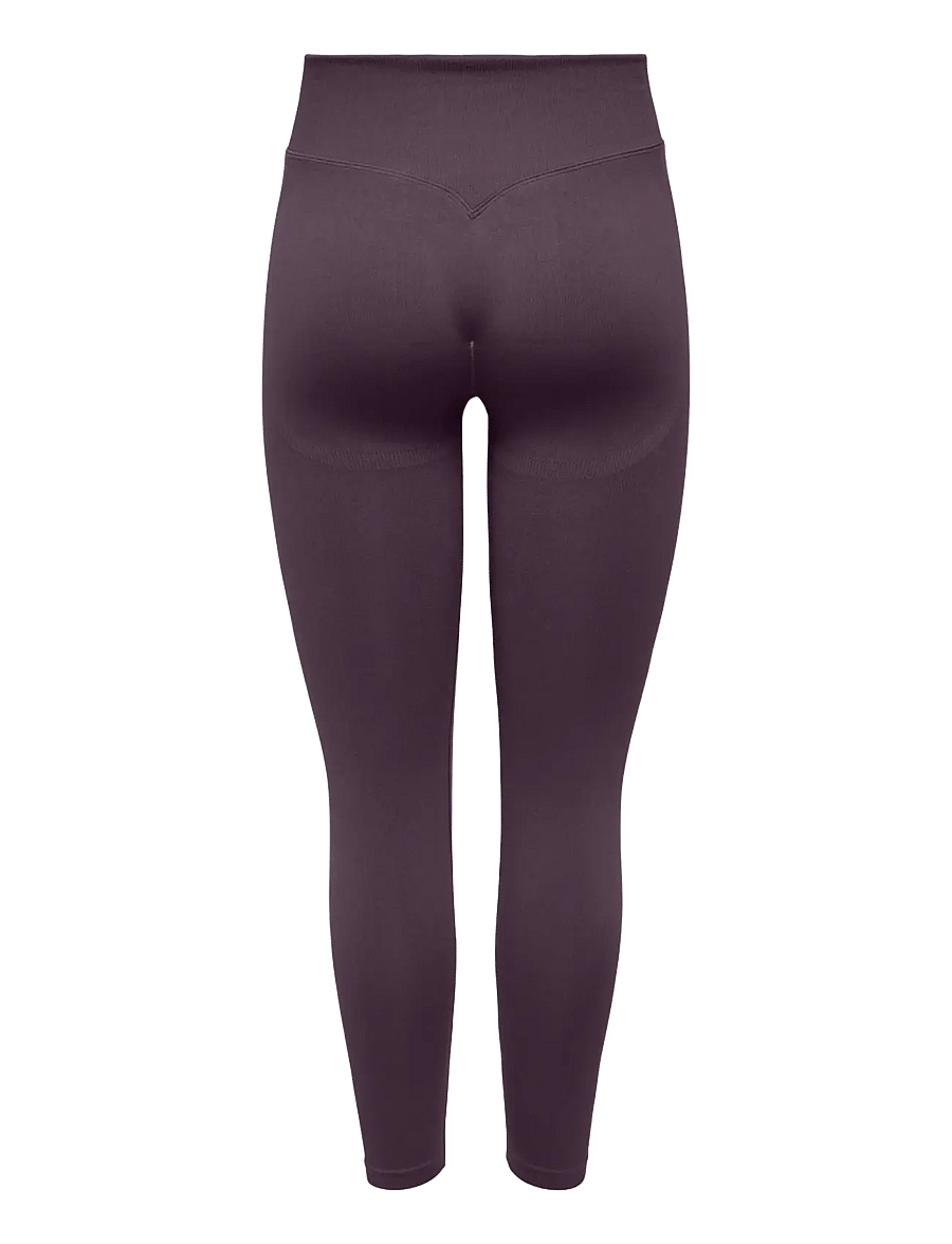 Only Play - ONPFLEX HW SEAM SCRUNCH TIGHTS - 7/8 længde - plum perfect - 1