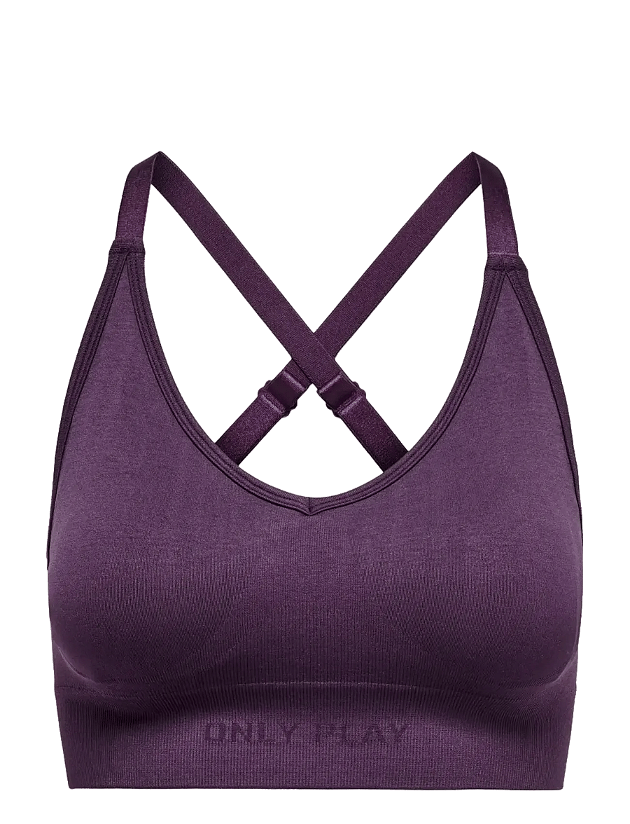 Only Play - ONPFLEX-2 SEAM BRA - spordi-rinnahoidjad - plum perfect - 0