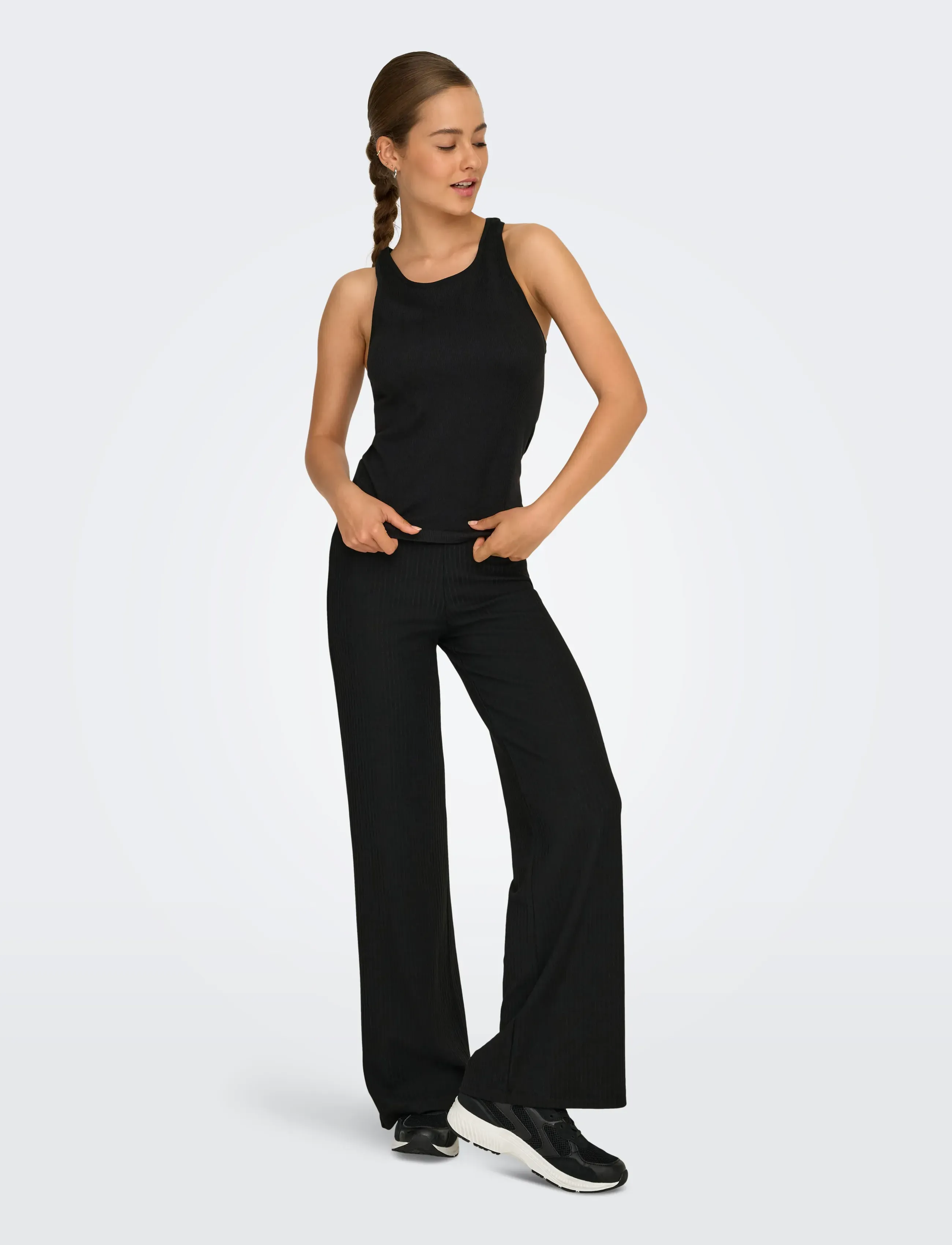 Only Play - ONPJAIA LIFE ON RACERBACK SEAM TOP - tank tops - black - 4