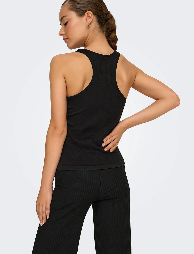 Only Play - ONPJAIA LIFE ON RACERBACK SEAM TOP - toppar & t-shirts - black - 5