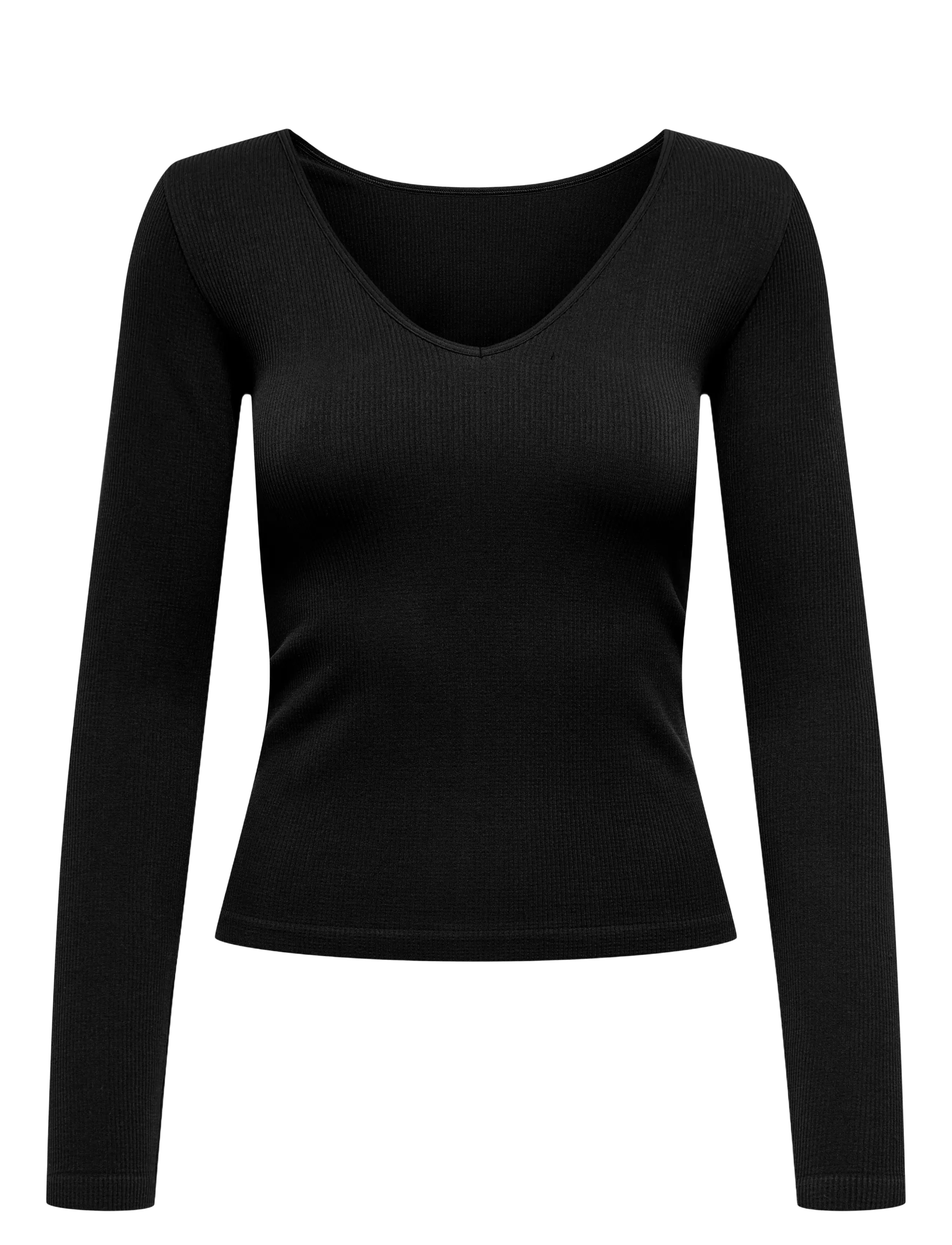 ONLY PLAY Onpjaia Life Vn Ls 2-Way Kurz Seam Oberteil Schwarz - XS/S - Damen