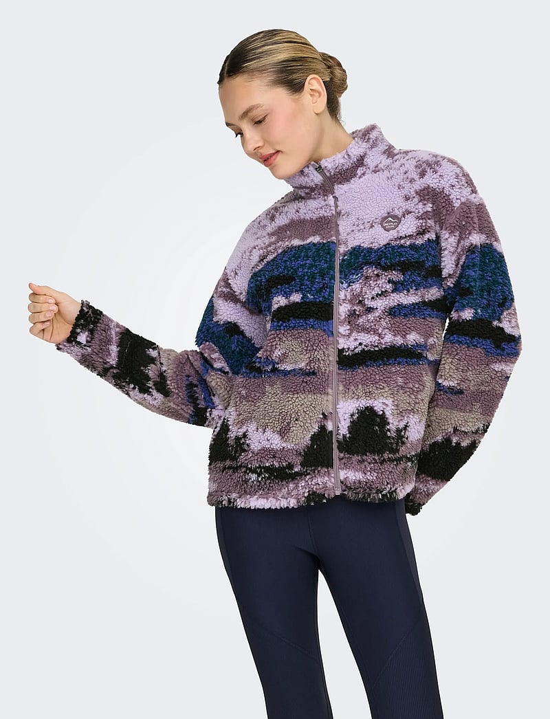 Only Play - ONPSIK HN FZ LS FLEECE JCK - fleece & mellanlager - coastal fjord - 0