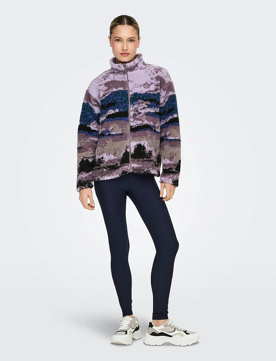 Only Play - ONPSIK HN FZ LS FLEECE JCK - coastal fjord - 4