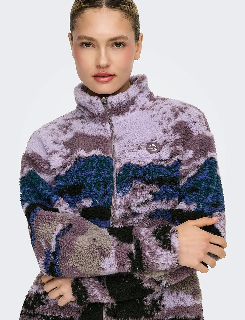 Only Play - ONPSIK HN FZ LS FLEECE JCK - fleece & mellanlager - coastal fjord - 5