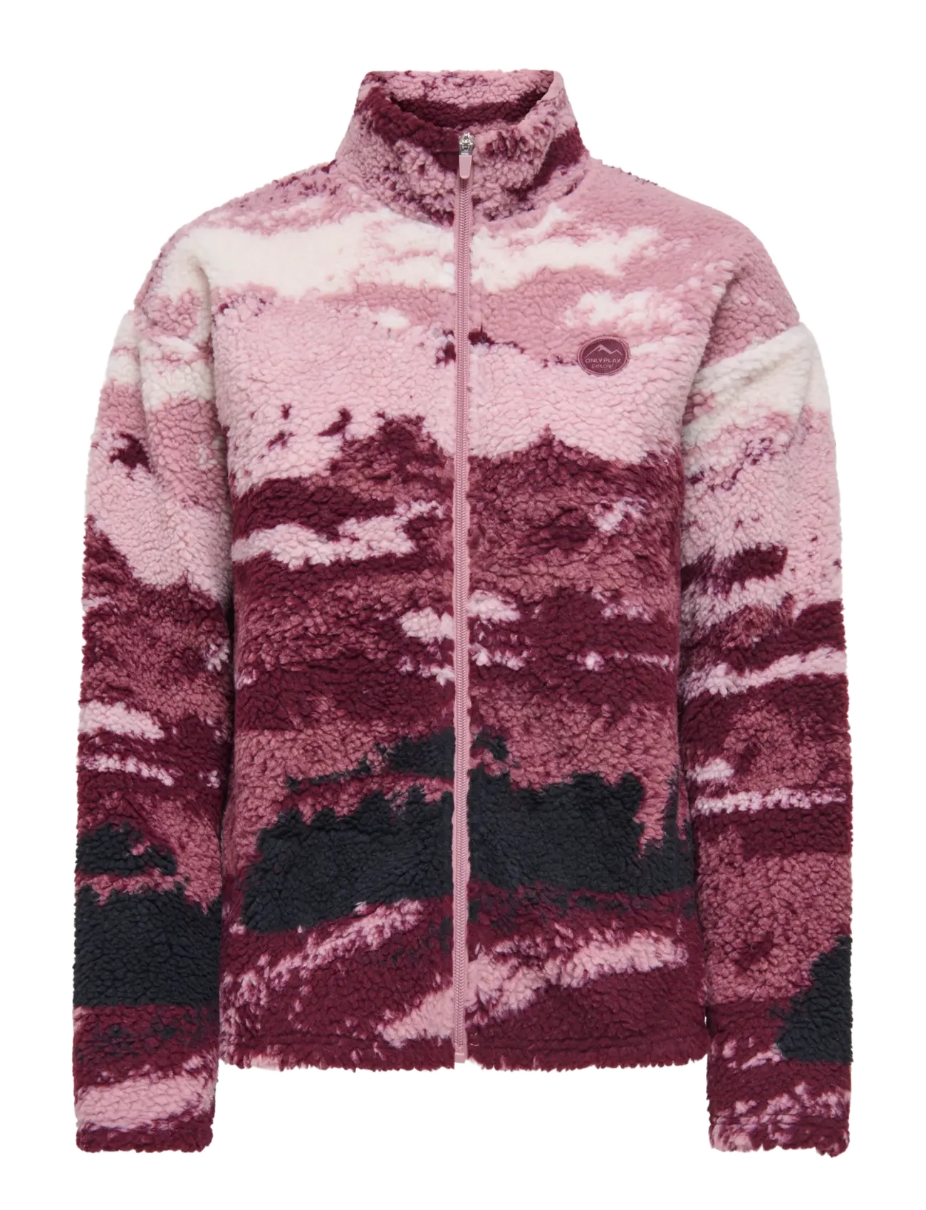 Only Play ONPSIK HN FZ LS FLEECE JCK - Fleece & Midlayer - DECO ROSE / pink/rose