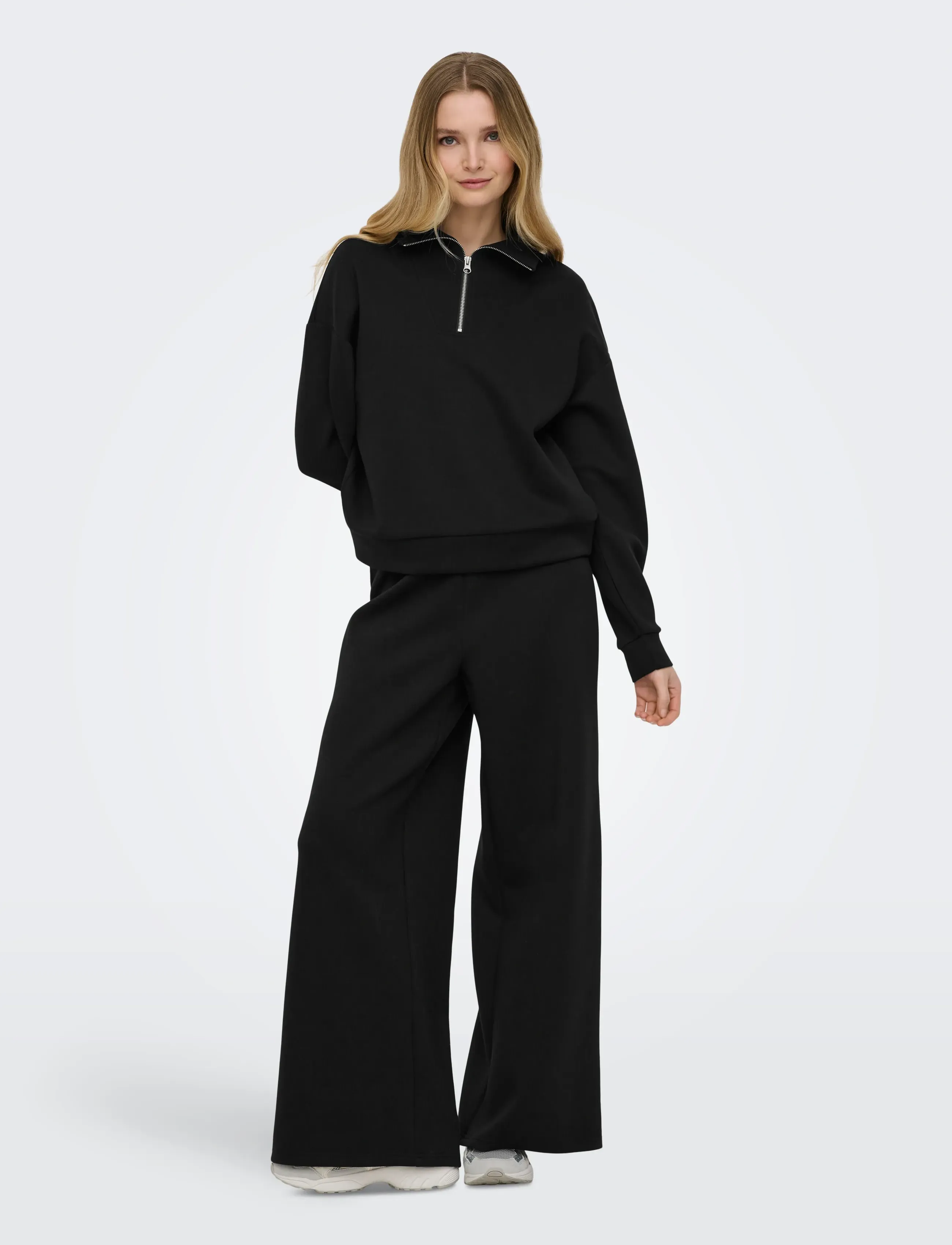 Only Play - ONPLOUNGE HN LS HZ DS SWT NOOS - sweatshirts - black - 4