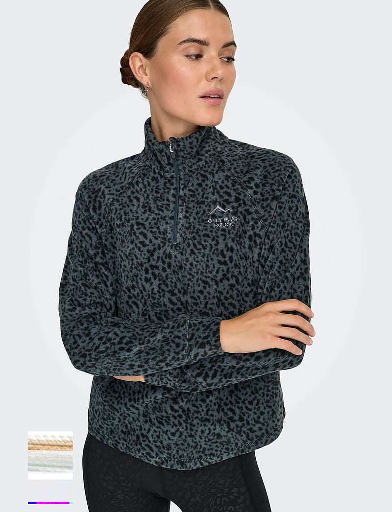 Only Play - ONPINO HN HZ LS FLEECE AOP JCK - kampsunid ja vahekihid - turbulence - 5