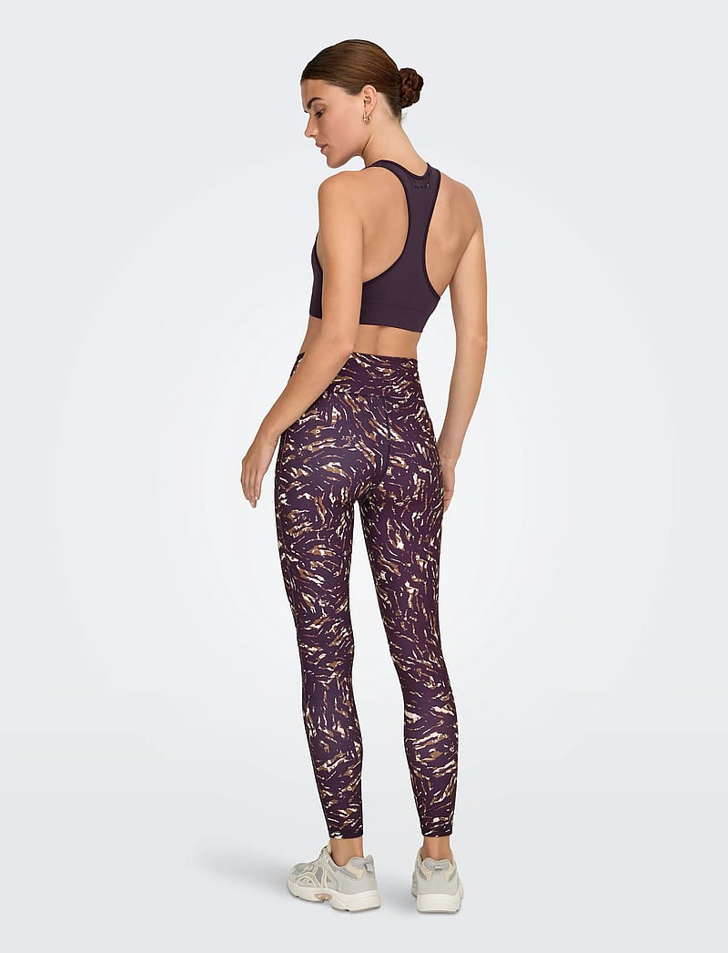 Only Play - ONPJAM-2-JEA HW AOP PCK TIGHTS - træningstights - plum perfect - 4