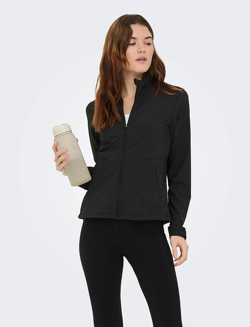 Only Play - ONPFINO HN FZ LS WVN JCK - träningsjackor - black - 0