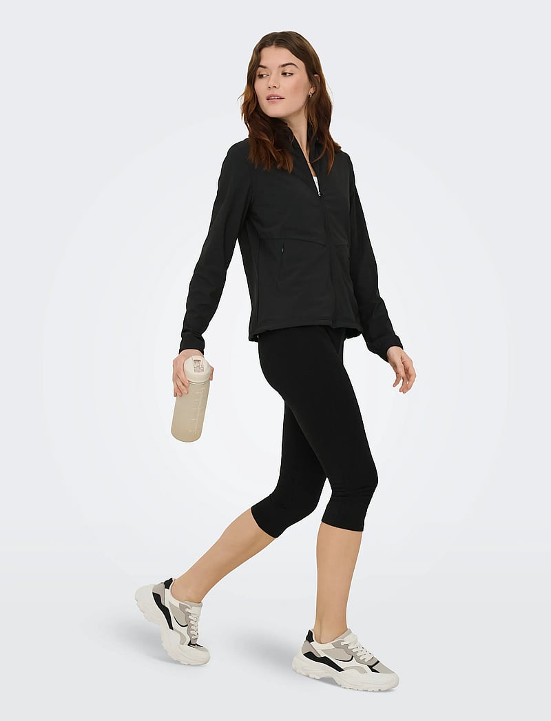 Only Play - ONPFINO HN FZ LS WVN JCK - träningsjackor - black - 4