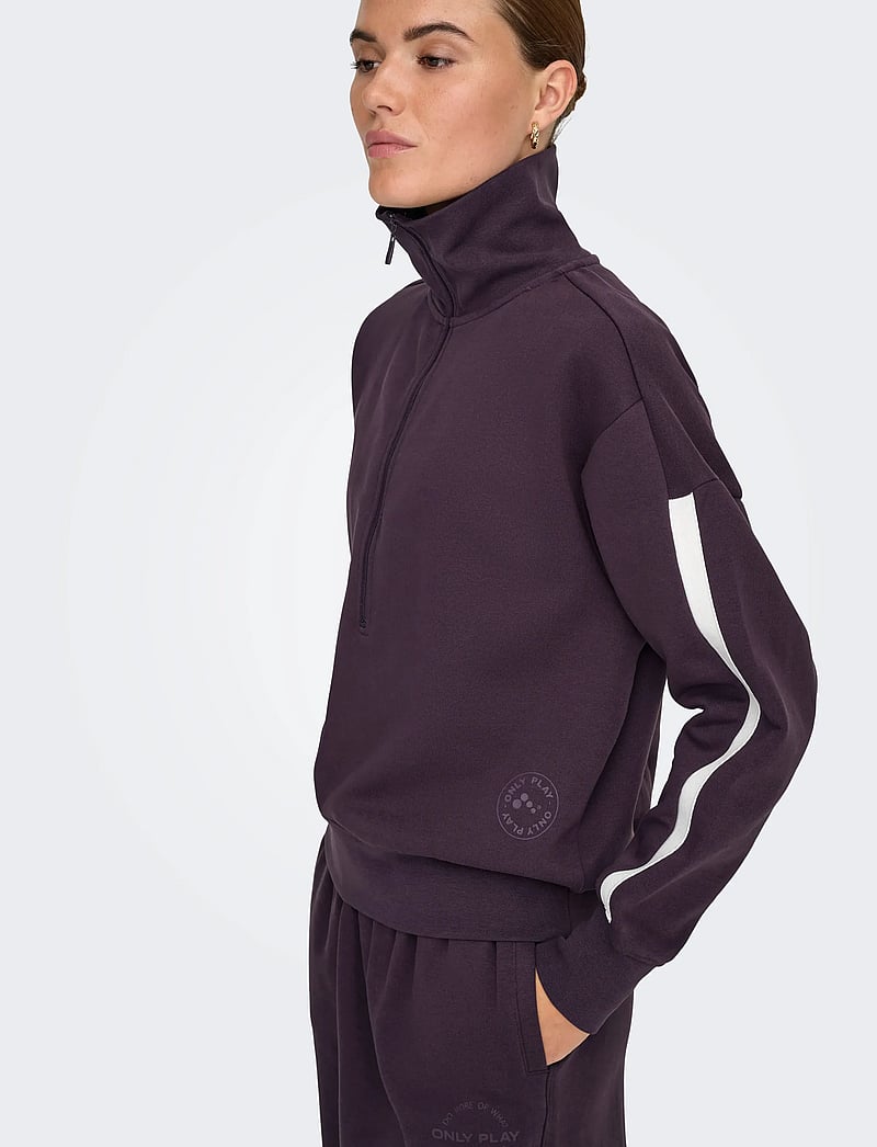 Only Play - ONPFREJA LIFE HN HZ LS SWT - oberteile - plum perfect - 5