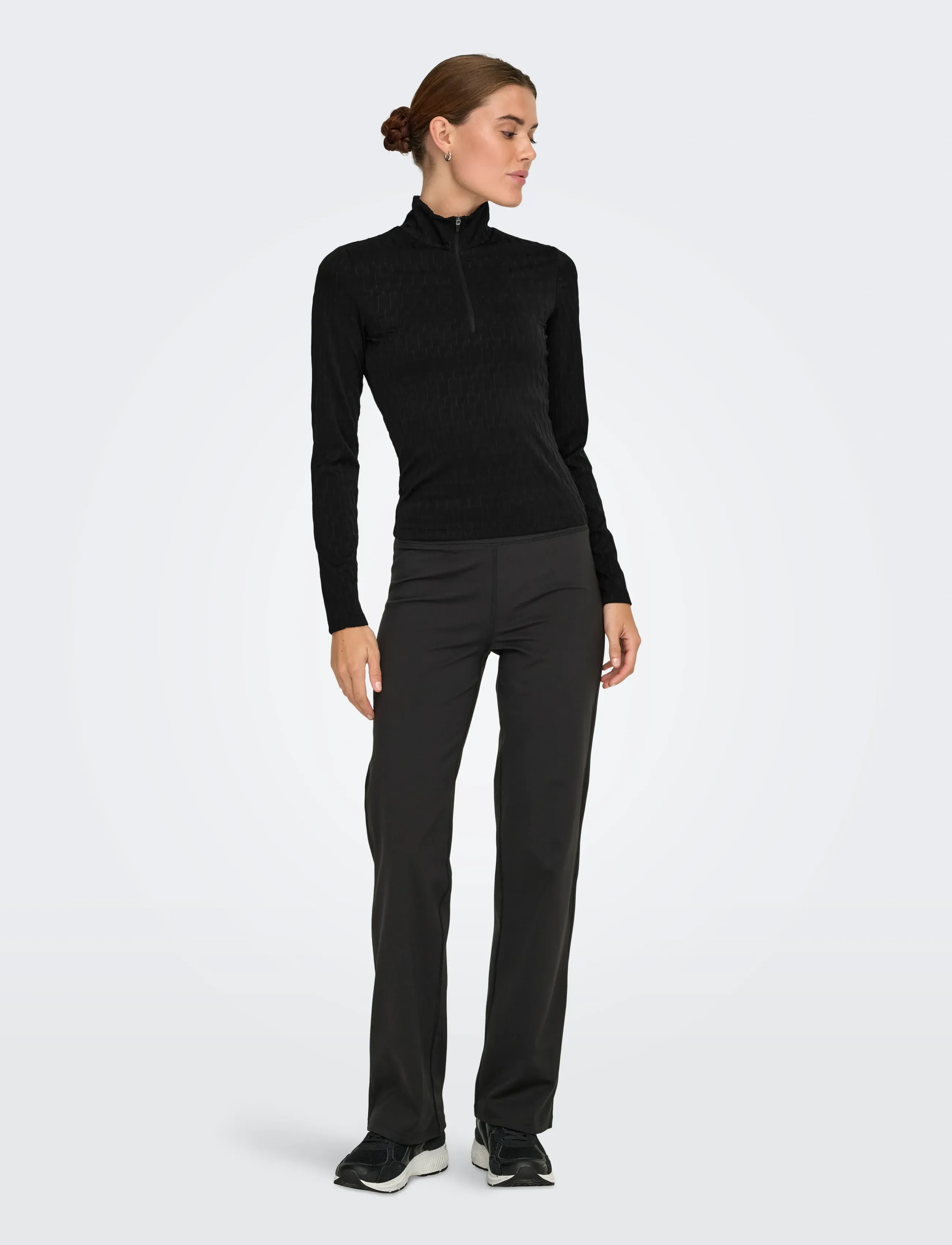 Only Play - ONPFRIDA HN HZ LS SHORT TOP - alussärgid ja t-särgid - black - 4