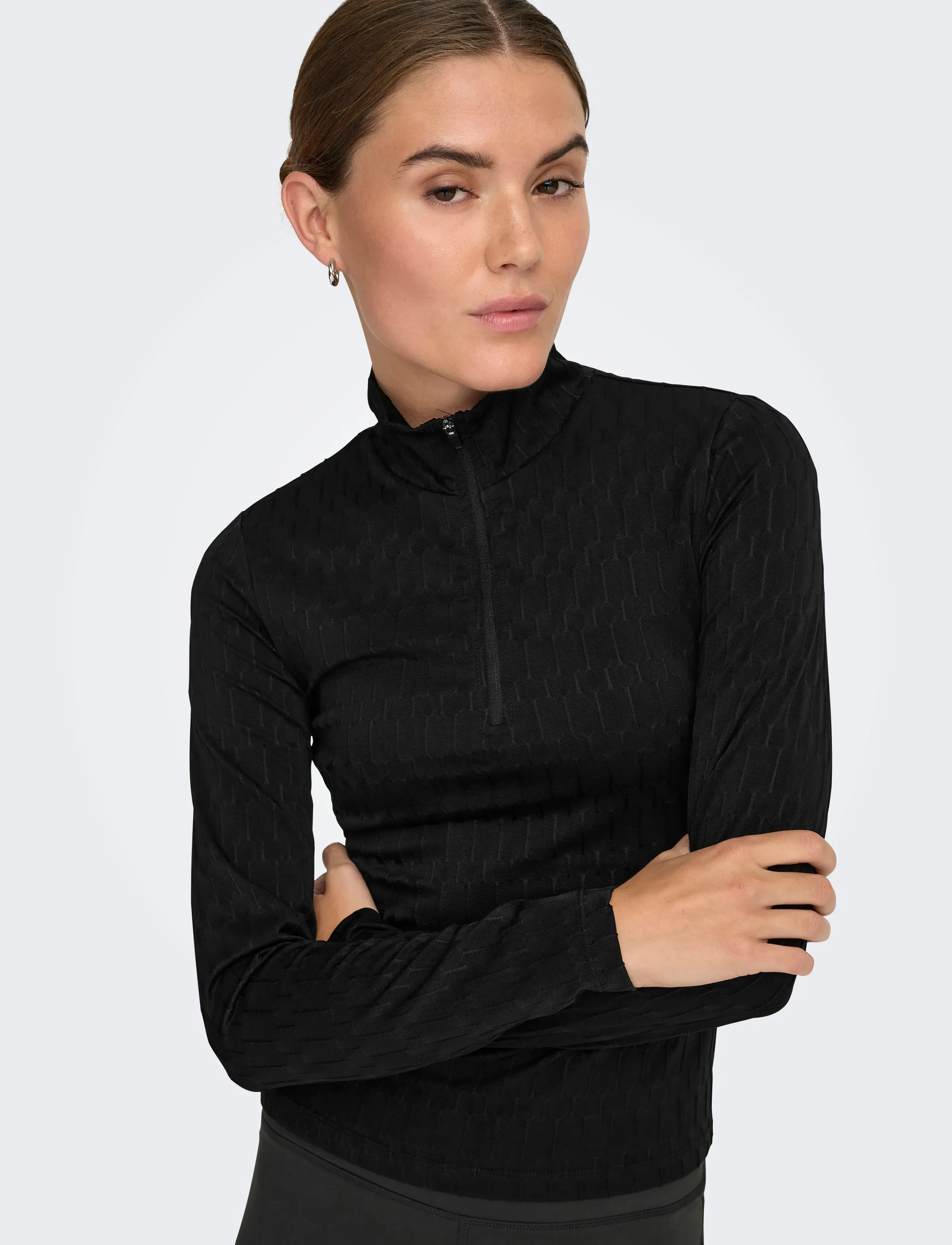 Only Play - ONPFRIDA HN HZ LS SHORT TOP - alussärgid ja t-särgid - black - 5