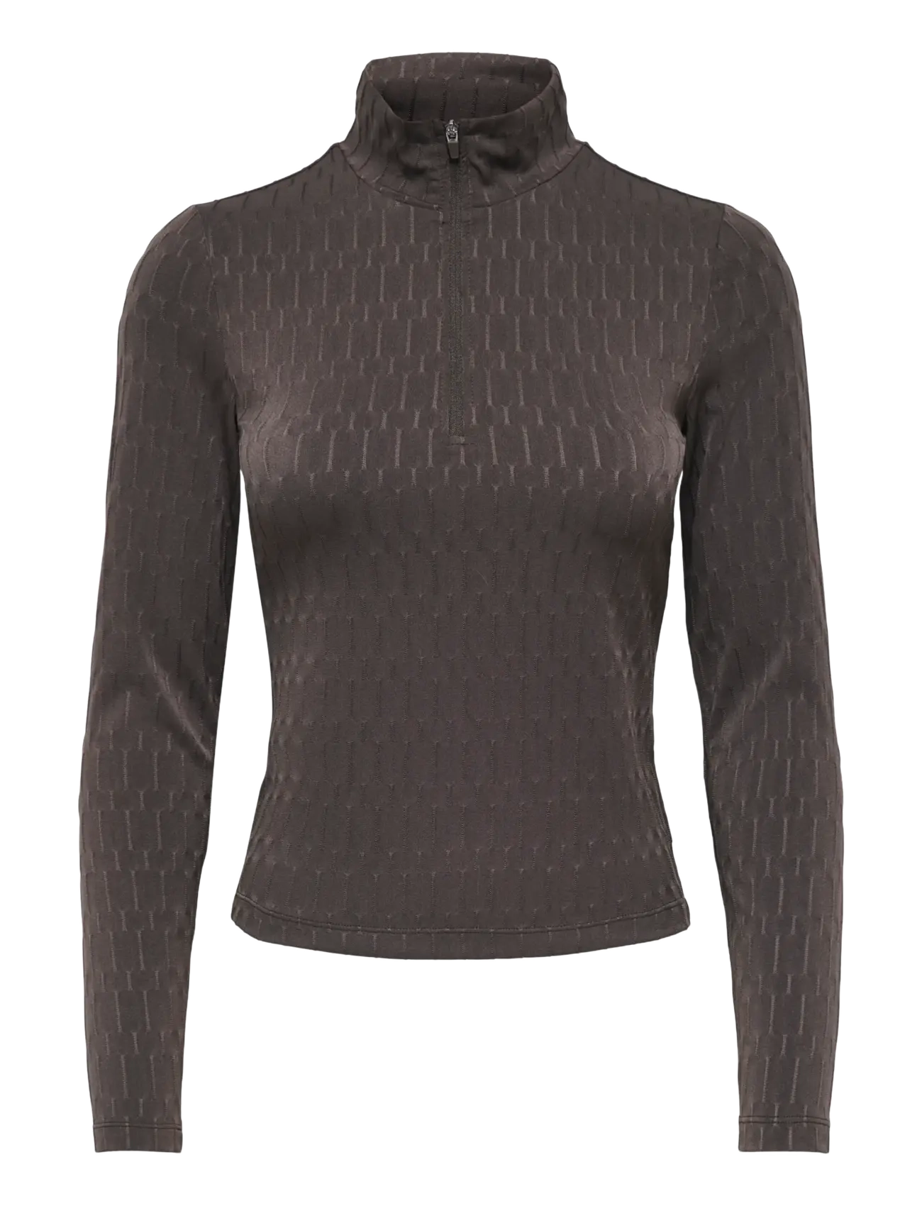 Only Play ONPFRIDA HN HZ LS SHORT TOP - Langärmlige Tops - CHOCOLATE TORTE / brown