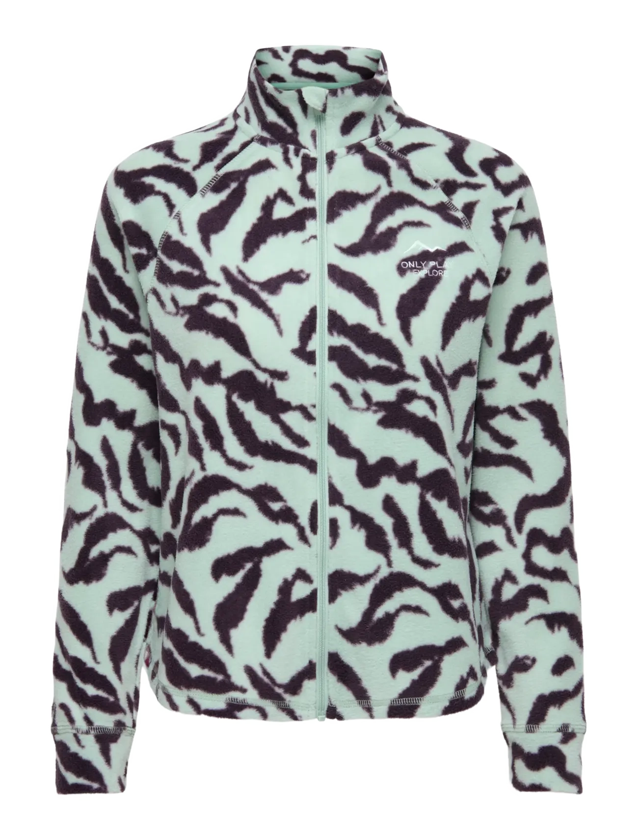 Only Play ONPINO HN FZ LS FLEECE AOP JCK - Mid layer jackets - SURF SPRAY / multi