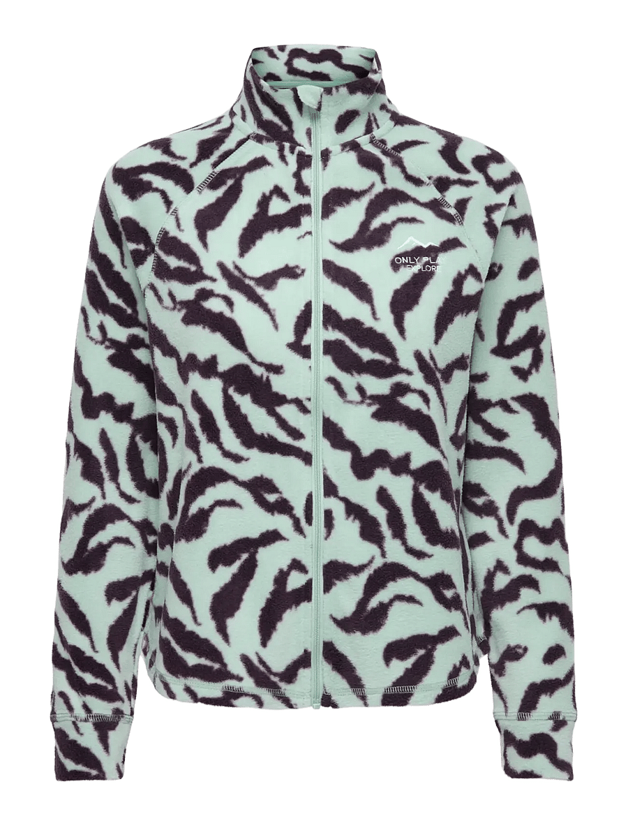 Only Play - ONPINO HN FZ LS FLEECE AOP JCK - overdele - surf spray - 1