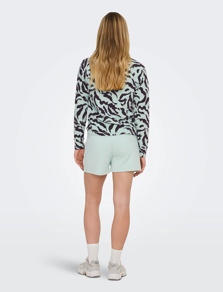 Only Play - ONPINO HN FZ LS FLEECE AOP JCK - overdele - surf spray - 3
