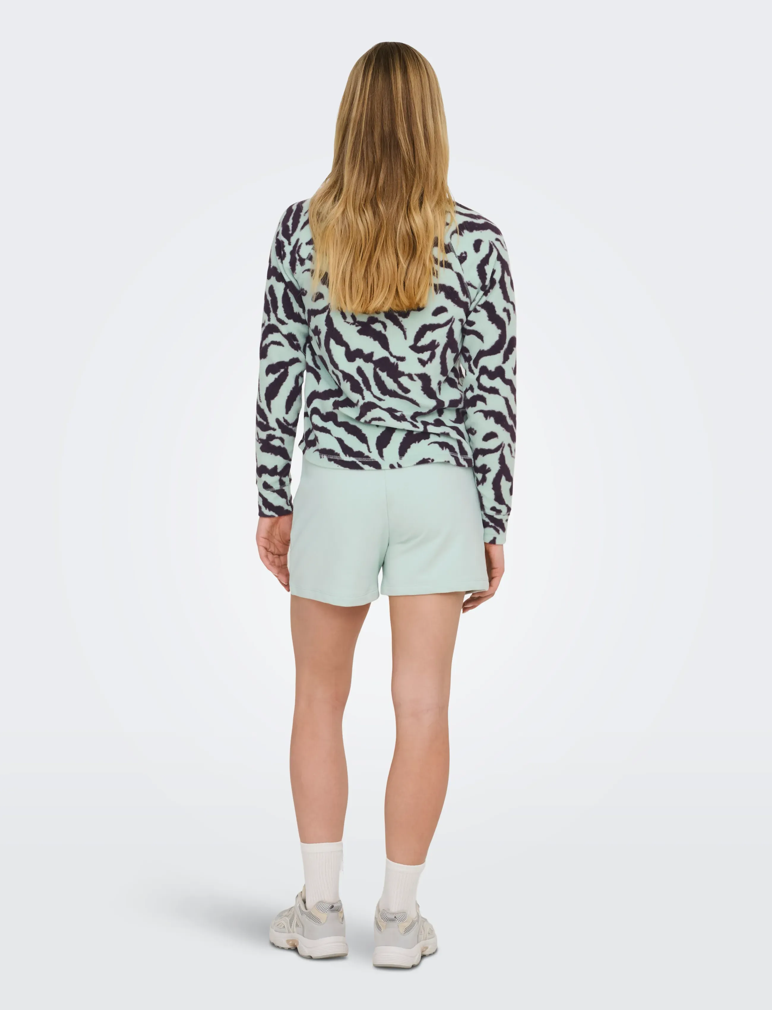Only Play - ONPINO HN FZ LS FLEECE AOP JCK - laveste priser - surf spray - 3